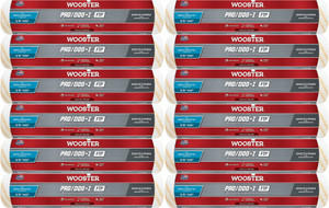 Wooster Genuine 14" Pro/Doo-Z FTP 3/8" Nap Roller Cover 12-Pack, RR666-14-12PK