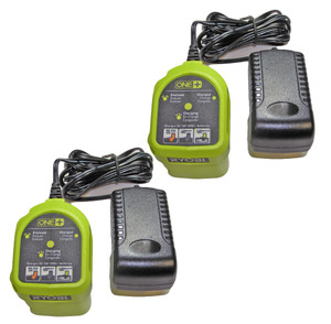 Ryobi 18v One+ Li-on & Ni-cad (2 Pack) Geniune Chargers # 140106007-2PK - view 3