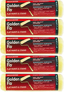 Wooster Genuine 9" Golden Flo 1/2" Nap 5-Pack Roller Cover - RR661-9-5PK - view 3
