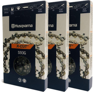 Husqvarna 3 Pack of Genuine OEM Cutting Chains # 585422145-3PK