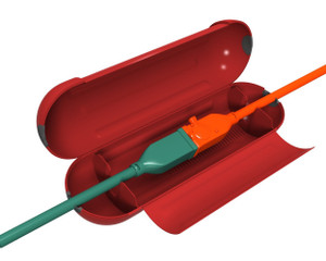 Stanley 39387 EZ Outdoor Power Cord Protect Box, Red - view 3