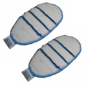 Black and Decker Steam Mop 2 Pack of OEM Replacement Mop Pads - 90639611-2PK