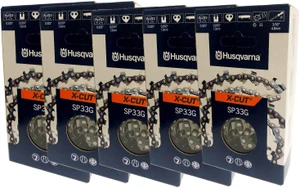 Husqvarna Genuine OEM 5 Pack of 18" X-CUT SP33G, .325" pitch, .050 gauge 72DL Chainsaw Chains - 581643672-5PK - view 6