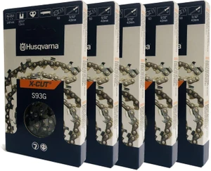 Husqvarna Genuine OEM 5 Pack 12" X-CUT S93G, 3/8" mini pitch, .050 gauge 56DL Cutting Chains - 585422156-5PK - view 6