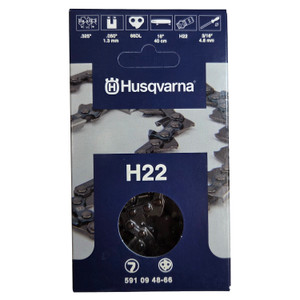 Husqvarna 16" H22 .325" pitch, .050 gauge, 66DL Cutting Chain - 591094866