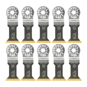 10 Pack of FEIN TITAN Coated Multi-Material Saw Blade for multi-tools featuring Starlock - 99100000108