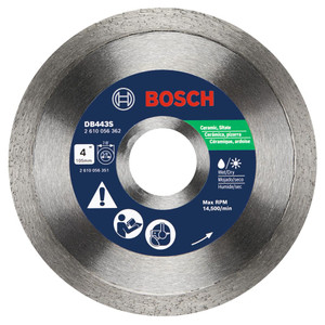 Bosch DB443S 4 in. Standard Continuous Rim Diamond Blade for Clean Cuts - view 5