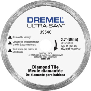 Dremel Genuine OEM Replacement 3-1/2" Diamond Tile Blade - US540-01 - view 3
