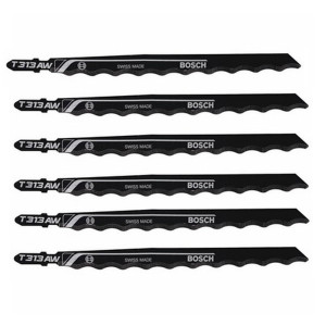 Bosch 6 Pack of 6 Inch Edge for Soft Materials Jig Saw Blades - T313AW3-2PK