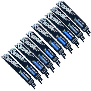 Bosch 10 Pack Genuine OEM Replacement Reciprocating Saw Blades - RESM6X2B-10pk - view 2