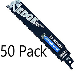 Bosch 50 Pack Genuine OEM Replacement Reciprocating Saw Blades - RESM6X2B-50pk - view 5