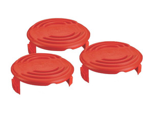 Black and Decker 3 Pack of Genuine OEM Replacement Spool Caps # RC100P-3PK Black and Decker 3 Pack of Genuine OEM Replacement Spool Caps # RC100P-3PK