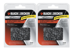 Black and Decker LP1000 / NLP1800 Saw (2 Pack) Replacement 6" Chain # RC600-2PK Black and Decker LP1000 / NLP1800 Saw (2 Pack) Replacement 6" Chain # RC600-2PK
