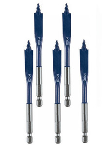 Bosch 5 Pack of 3/8 In. x 4 In. Daredevil Spade Bits - DSBS1003B-5PK Bosch 5 Pack of 3/8 In. x 4 In. Daredevil Spade Bits - DSBS1003B-5PK