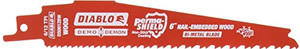 Diablo DS0612BW 6" 6/12TPI Bi-Metal Reciprocating Saw Blade for Nail-Embedded Wood