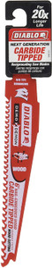 Diablo DS0606CWS 6" 5/7TPI Demo Demon™ Carbide Teeth Reciprocating Saw Blade for Nail-Embedded Wood Diablo DS0606CWS 6" 5/7TPI Demo Demon™ Carbide Teeth Reciprocating Saw Blade for Nail-Embedded Wood