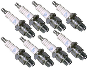 NGK 8 Pack of Genuine OEM Standard Spark Plugs - BR7HS-8PK
