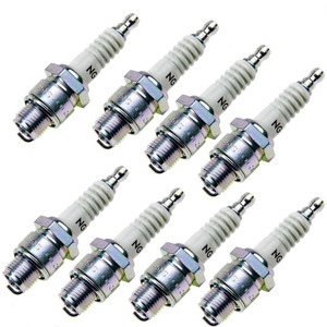 NGK 8 Pack of Genuine OEM Standard Spark Plugs - BU8H-8PK
