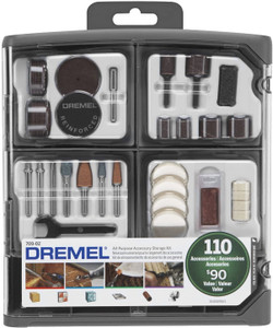 Dremel Genuine 110-Piece All-Purpose Accessory Kit - 709-02 Dremel Genuine 110-Piece All-Purpose Accessory Kit - 709-02