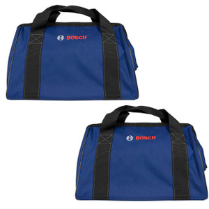 Bosch 19" x 12" x 13" Heavy Duty Contractors Tool Bag - 2610944955 (2 Pack)