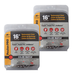 Poulan Chainsaw 2 Pack Cutting Chain 56DL - 581562201-2PK