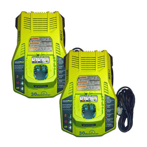 Ryobi 2 Pack Of Genuine OEM Replacement Battery Chargers # 140185010-2pk Ryobi 2 Pack Of Genuine OEM Replacement Battery Chargers # 140185010-2pk