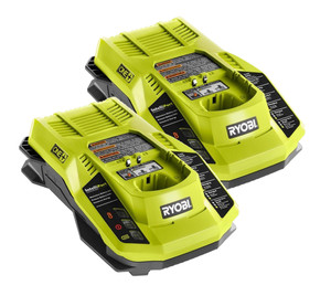 Ryobi 18 Volt P117 2 Pack Dual-Chemistry Battery Charger # 140185011-2PK - view 3
