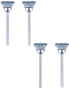Dremel Genuine OEM Replacement 3/4" Steel Brushes, 4 Pack, 442-02-2PK