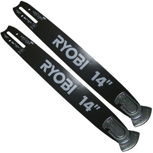 Ryobi RY3714 2 Pack of Genuine OEM Replacement 14" Guide Bars - 311482001-2PK