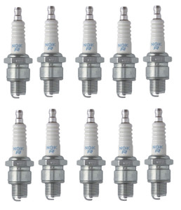 NGK 10 Pack of Genuine OEM Replacement Spark Plugs - BR6HS-10PK