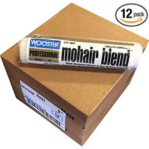 Wooster Genuine 9" Mohair Blend 1/4" Nap Roller Cover 12-Pack, R207-9-12PK - view 5
