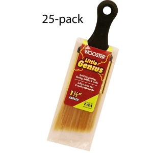 Wooster 1.5" Little Genius Short Handle Angle Paintbrush 25-Pack, Q3222-1.5-25PK - view 5