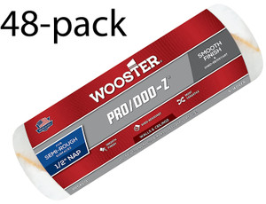 Wooster Genuine 9" Pro/Doo-Z 1/2" Nap 48-Pack Roller Cover - RR643-9-48PK
