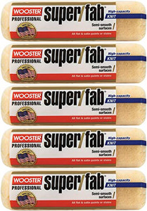 Wooster Genuine 9" Super/Fab 1/2" Nap Roller Cover 5-Pack, R240-9-5PK Wooster Genuine 9" Super/Fab 1/2" Nap Roller Cover 5-Pack, R240-9-5PK