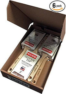 Wooster Genuine 3" Silver Tip Flat Sash Paintbrush 6-Pack, 5220-3-6PK Wooster Genuine 3" Silver Tip Flat Sash Paintbrush 6-Pack, 5220-3-6PK