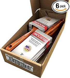 Wooster Genuine 3" Super/Pro Angle Sash Paintbrush 6-Pack, J4112-3-6PK - view 3