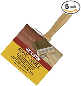 Wooster Genuine 5.5" Bravo Stainer Bristle/Polyester Paintbrush 5-Pack # F5119-5.5-5PK Wooster Genuine 5.5" Bravo Stainer Bristle/Polyester Paintbrush 5-Pack # F5119-5.5-5PK