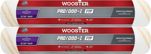Wooster Genuine 14" Pro/Doo-Z FTP 3/16" Nap Roller Cover 2-Pack, RR665-14-2PK