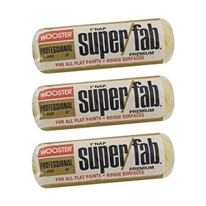 Wooster Genuine 9" Super/Fab 1" Nap 3-Pack Roller Cover - R242-9-3PK Wooster Genuine 9" Super/Fab 1" Nap 3-Pack Roller Cover - R242-9-3PK