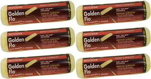 Wooster Genuine 9" Golden Flo 3/8" Nap 6-Pack Roller Cover - RR660-9-6PK Wooster Genuine 9" Golden Flo 3/8" Nap 6-Pack Roller Cover - RR660-9-6PK