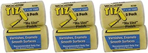 Wooster Genuine 3" Tiz 3 Sets Of 2-Pack Foam Roller Cover - R730-3-3PK
