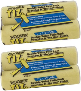 Wooster Genuine 7" Tiz 2 Sets Of 2-Pack Foam Roller Cover - R730-7-2PK Wooster Genuine 7" Tiz 2 Sets Of 2-Pack Foam Roller Cover - R730-7-2PK