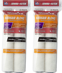 Wooster Genuine 6.5" Jumbo-Koter Mohair Blend 1/4" Nap 2 Sets Of 2-Pack Roller Cover # RR304-6.5-2PK