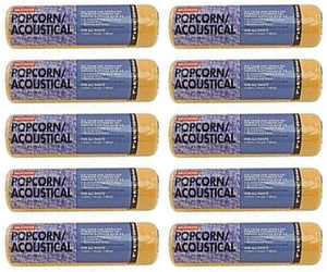 Wooster Genuine 9" Popcorn/Acoustical Roller Cover 10-Pack, R234-9-10PK