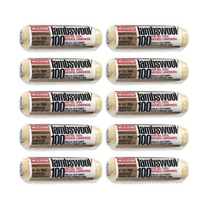Wooster Genuine 9" Lambswool 100 1/2" Nap 10-Pack Roller Cover - R291-9-10PK Wooster Genuine 9" Lambswool 100 1/2" Nap 10-Pack Roller Cover - R291-9-10PK