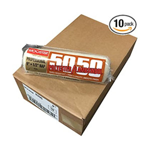 Wooster Genuine 9" 50/50 1/2" Nap 10-Pack Roller Cover - R295-9-10PK Wooster Genuine 9" 50/50 1/2" Nap 10-Pack Roller Cover - R295-9-10PK