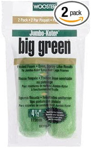 Wooster 4.5" Jumbo-Koter Big Green Closed-End 2 Sets Of 2-Pack Roller Cover # RR310-4.5-2PK - view 3