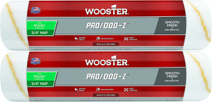 Wooster Genuine 12" Pro/Doo-Z 3/4" Nap Roller Cover 2-Pack, RR644-12-2PK