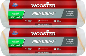 Wooster Genuine 9" Pro/Doo-Z 3/4" Nap Roller Cover 2-Pack, RR644-9-2PK