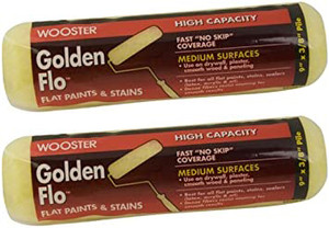 Wooster Genuine 9" Golden Flo 3/8" Nap Roller Cover 2-Pack, RR660-9-2PK